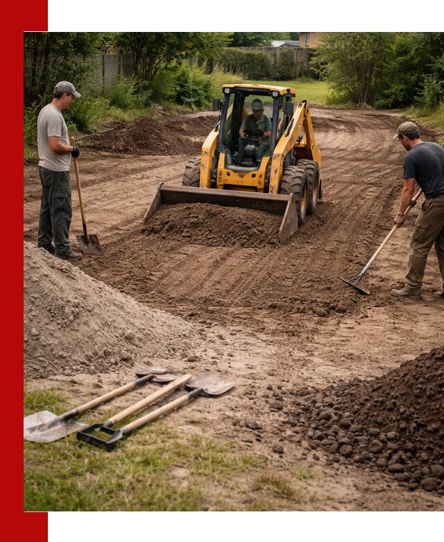 Планировка участка грунтом с вывозом и доставкой в Кондопоге